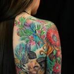 Tattoos - Nature Goddess half back/full sleeve - 129159